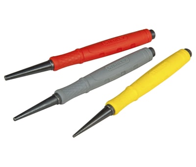 Product image for 3PCS STANLEY DYNAGRIP(R) NAIL PUNCH SET