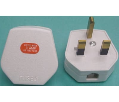 Product image for IS401 MAINS PLUG WH 13AMP