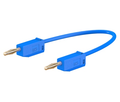 Product image for 300mm blue standard test lead,2mm plug