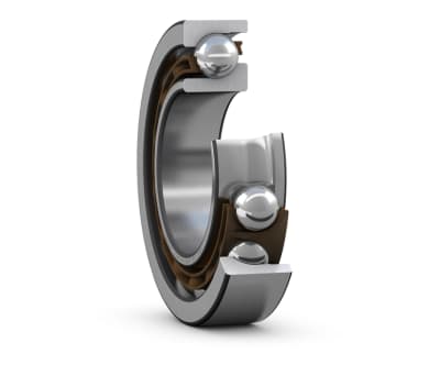 Product image for SKF Angular Contact Ball Bearing - Plain Race Type, 15mm I.D, 35mm O.D