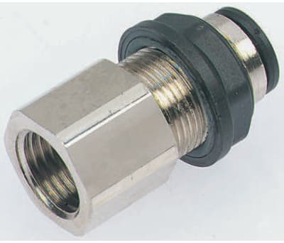 Product image for Female bulkhead push-in conn,G3/8x10mm