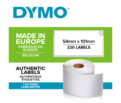 Product image for WHITE SHIPPING/NAME BADGE LABEL,101X54MM