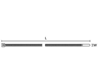 Product image for CABLE TIE T80L W