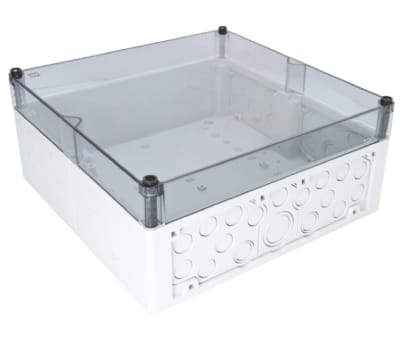 Product image for IP65 BOX W/TRANSPARENT LID,300X300X132MM