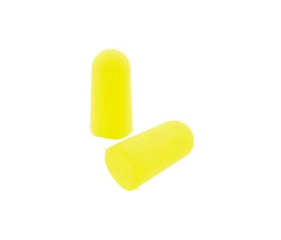 Product image for 3M E.A.R Yellow Neons Anti-Mist Disposable Ear Plugs, 36dB, Yellow, 500 Pairs per Package