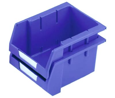 Product image for Blue stack & nest bin,250x179x130mm