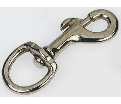 Product image for Nickel plated steel swivel snap hook