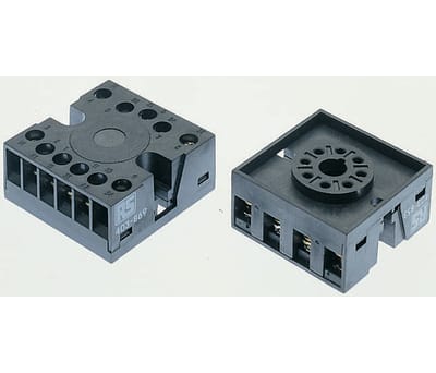Product image for 11PIN REVERSED TERMINAL RELAY SOCKET,10A