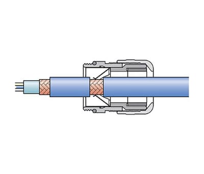 Product image for Cable gland, metal, EMC, M50, IP68