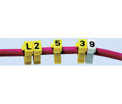 Product image for Clip on cable marker,size 1 letter set-2