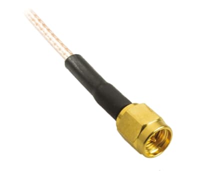 Product image for SMA RF coax cable assembly, RG316, steel