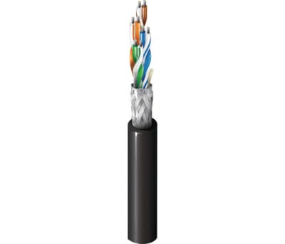 Product image for 4 pair Datatwist Cat5e S-FTP cable,100m