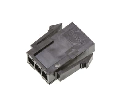 Product image for Molex, Micro-Fit 3.0 Male Connector Housing, 3mm Pitch, 3 Way, 1 Row