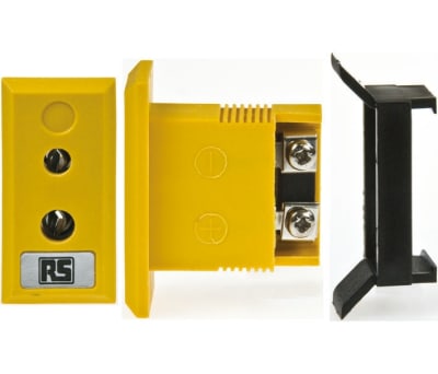 Product image for Type K Yellow panel mount socket