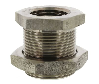 Product image for BULK HEAD S/STEEL ADAPTOR,1/2IN BSPP F-F