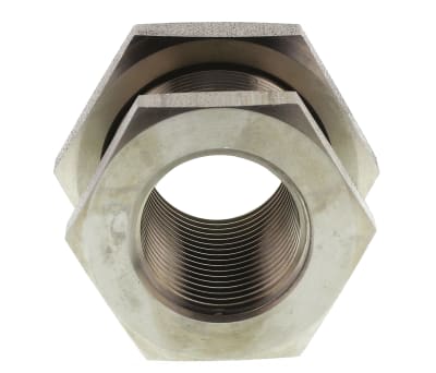 Product image for BULK HEAD S/STEEL ADAPTOR,1/2IN BSPP F-F