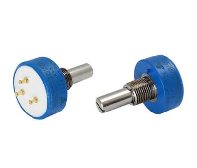 Product image for Vishay 1 Gang Continuous Turn Rotary Conductive Plastic Potentiometer with an 6.35 mm Dia. Shaft - 5kΩ, ±20%, 1W Power