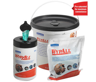 Product image for WYPALL CLEANING WIPES, TUB