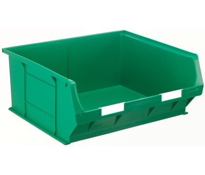 Product image for Green polyprop storage bin,419x376x180mm