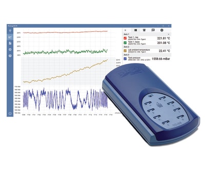 Product image for Pico Technology USB TC-08 Thermocouple Temperature Data Logger with B, E, J, K, N, R, S, T Sensor, 8 Input Channels