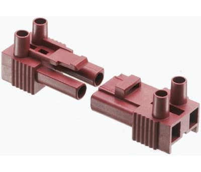 Product image for Brn 2 way socket terminal block,16A 400V