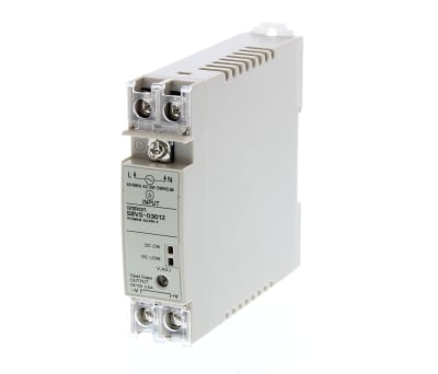 Product image for Univ i/p DIN rail SMPS,12Vdc 2.5A 30W