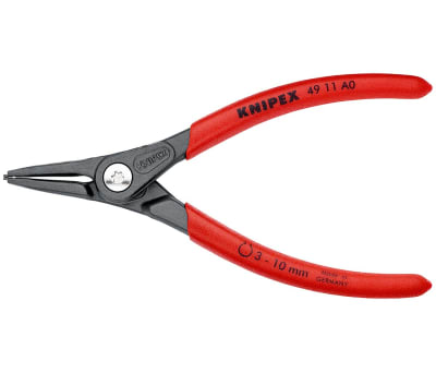 Product image for Knipex Chrome Vanadium Steel Snap Ring Pliers Circlip Pliers, 140 mm Overall Length