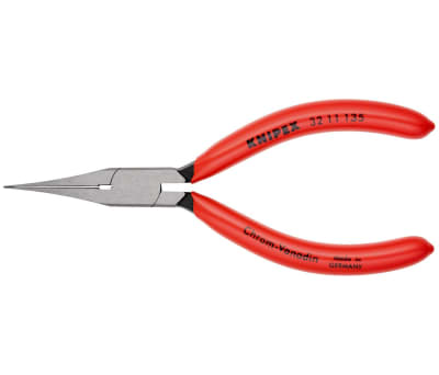 Product image for Knipex 135 mm Chrome Vanadium Steel Long Nose Pliers With 34mm Jaw Length