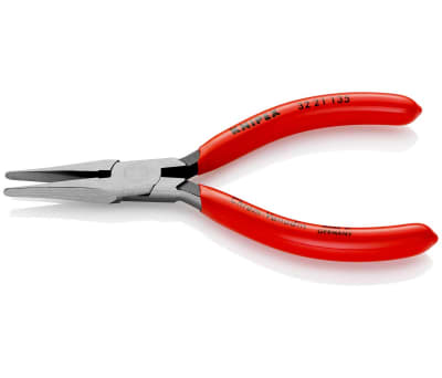 Product image for Knipex 135 mm Chrome Vanadium Steel Long Nose Pliers With 34mm Jaw Length