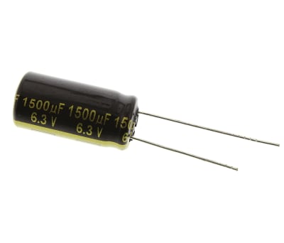 Product image for AL ELECTROLYTIC CAP 105C 6.3V 1500UF