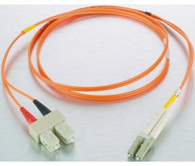 Product image for LC-SC PATCHLEAD OM2 DUPLEX ORANGE 2M