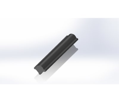 Product image for RS PRO EPDM Black Edging strip, 20m x 9.5 mm x 7.3mm