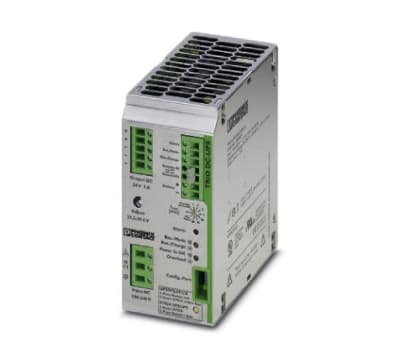 Product image for Phoenix Contact DIN Rail UPS Uninterruptible Power Supply, 24V dc Output, 120W - Buffer Module