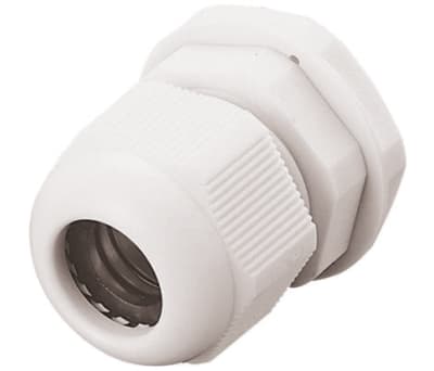 Product image for RS PRO M12 Cable Gland With Locknut, Nylon, IP68