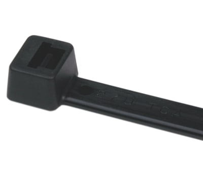 Product image for HellermannTyton Black Cable Tie Nylon, 300mm x 4.6 mm