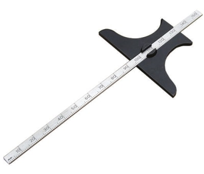 Product image for Metric pocket depth gauge,150mm L