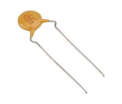 Product image for Vishay Single Layer Ceramic Capacitor SLCC 1nF 2kV dc ±10% Y5R Dielectric F Series Through Hole +125°C Max Op. Temp.