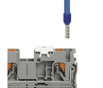 Product image for Phoenix Contact Grey PTTB 4 Feed Through Terminal Block, 24  10 AWG, 0.2  6mm², ATEX,