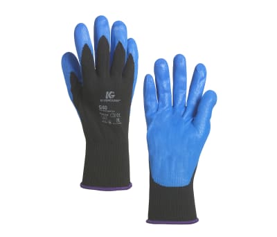 Product image for G40 BLUE/BLACK NITRILE* GLOVES / 10