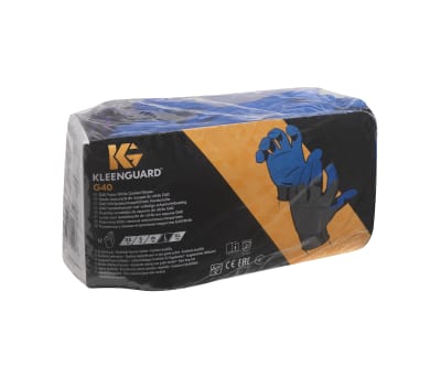 Product image for G40 BLUE/BLACK NITRILE* GLOVES / 10