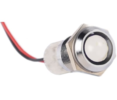 Product image for 14mm prominent chrome LED wires,3col 24V