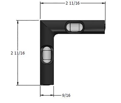 Product image for CAST IRON CROSS TEST SPRIT LEVEL