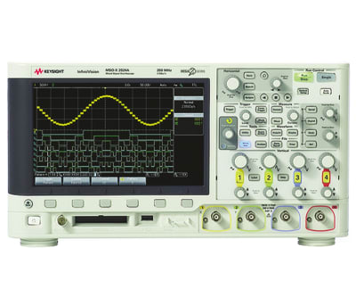 Product image for Keysight Technologies MSOX2024A Bench Mixed Signal Oscilloscope, 200MHz, 4, 8 Channels