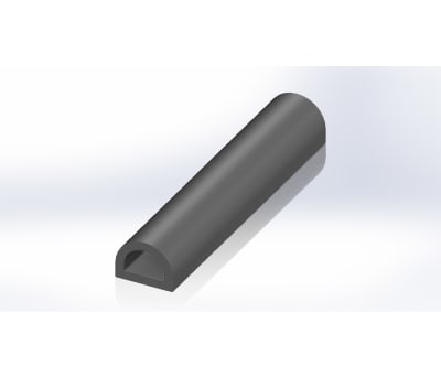 Product image for RS PRO EPDM Black Edging strip, 20m x 7.5 mm x 10mm