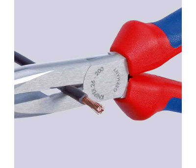 Product image for Knipex 200 mm Vanadium Steel Long Nose Pliers With 73mm Jaw Length