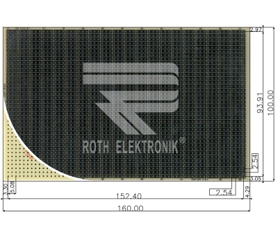 Product image for PROTOTYPING BOARD CEM3,3HOLEPADS,RE310S1