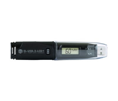 Product image for DATALOGGER,USB,TEMP/RH,HIGH SPEC,LCD