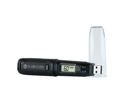 Product image for DATALOGGER,USB,TEMP/RH,HIGH SPEC,LCD