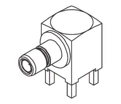 Product image for SMB Jack PCB 90deg