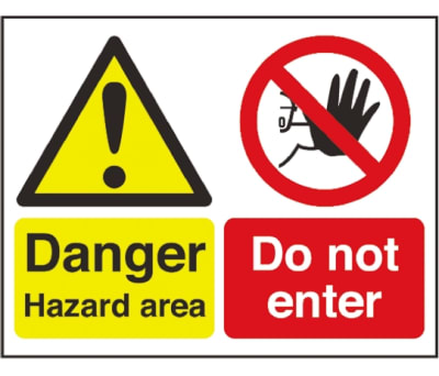 Product image for 2mm foam 'Danger.Do not enter'450x600mm